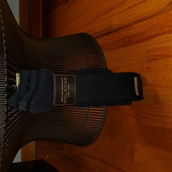 Gold Toe Socks Fluffies 3 pairs extended size 12-16 Navy - Picture 2 of 7